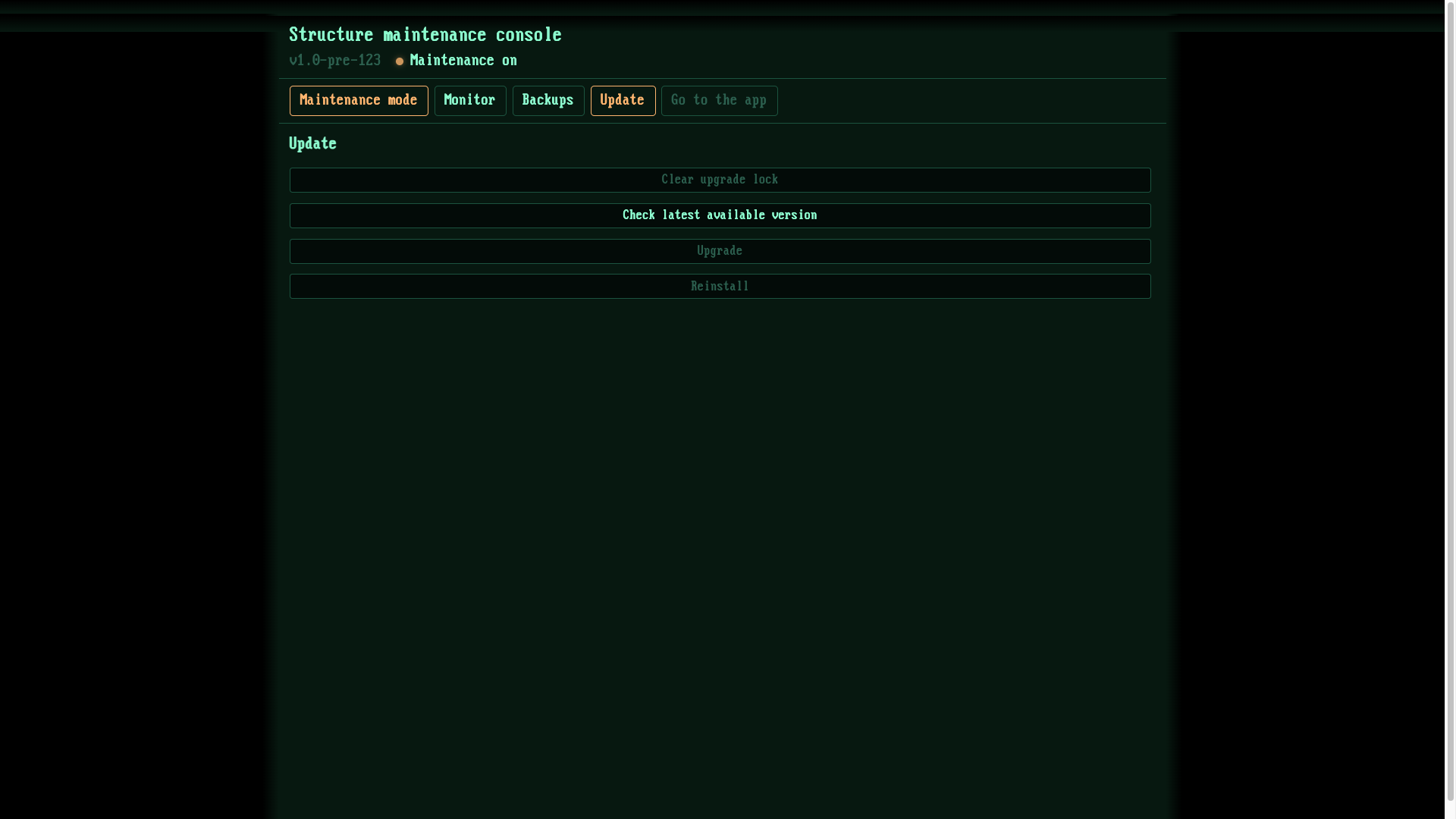 Update section Update section