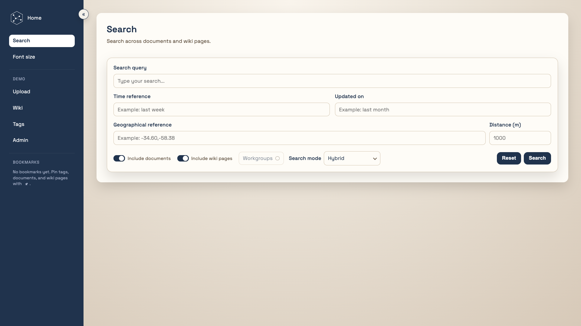 Search view Search view