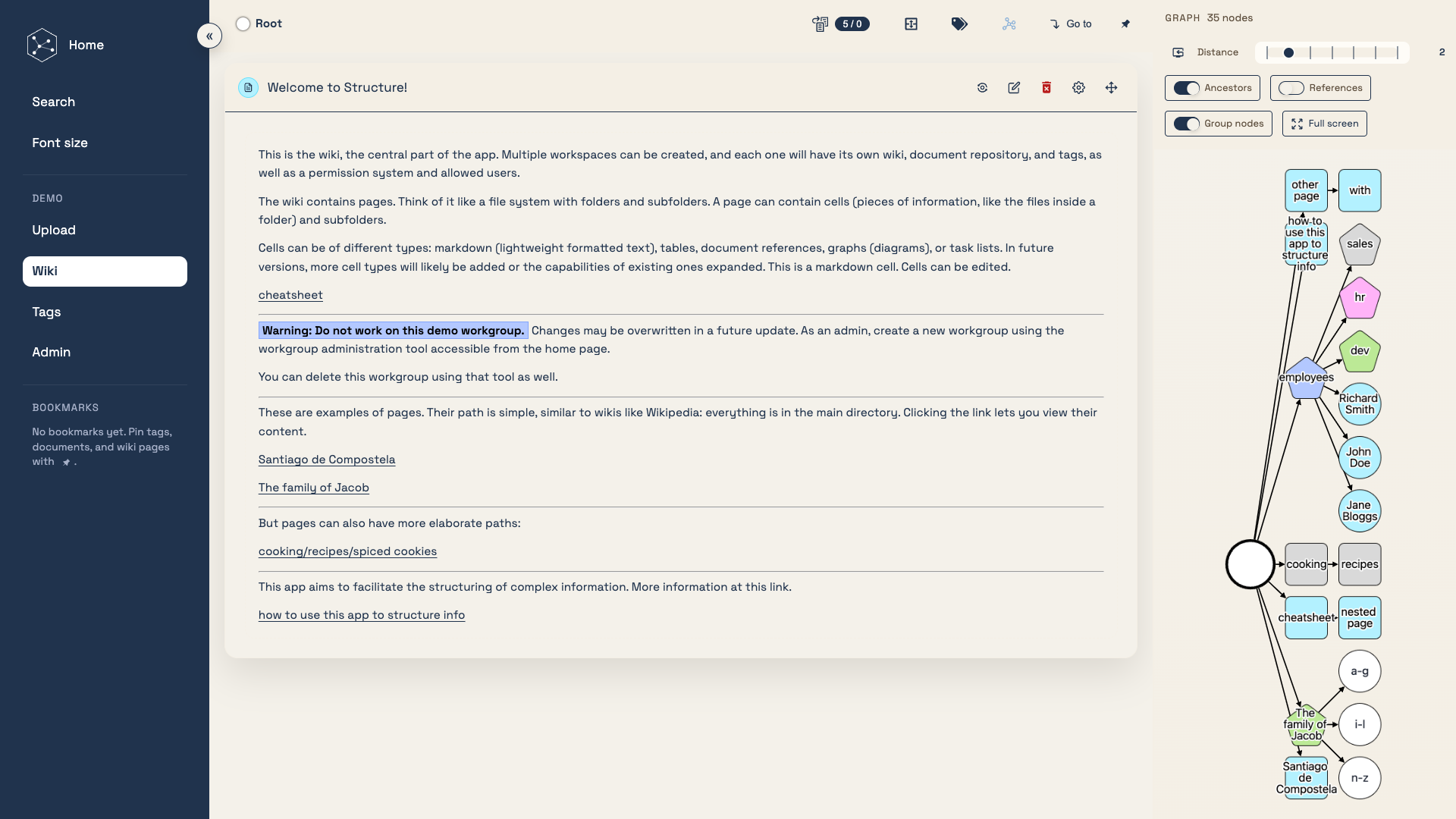 Expanded graph panel Expanded graph panel